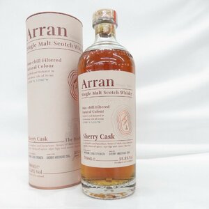 【未開栓】Arran アラン シェリーカスク シングルモルト ウイスキー 700ml 55.8% 箱付 11516472 0310