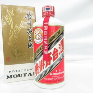 【未開栓】貴州茅台酒 マオタイ酒 天女ラベル 2001 MOUTAI KWEICHOW 中国酒 500ml 53% 950g 箱付 718101605 0311