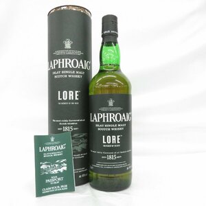 【未開栓】LAPHROAIG ラフロイグ ロア シングルモルト ウイスキー 700ml 48% 箱/冊子付 11520497 0312