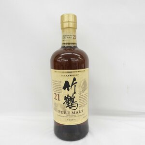 1円～【未開栓】NIKKA ニッカ 竹鶴 21年 ピュアモルト ウイスキー 700ml 43% 11530237 0319