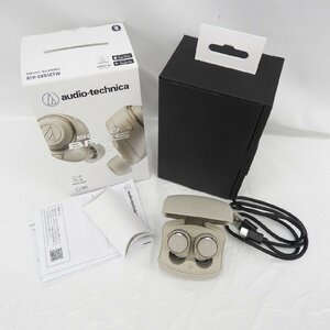 【中古品】audio-technica オーディオテクニカ ワイヤレスイヤホン SOLID BASS ATH-CKS50TW BG ベージュ 11513602 0322