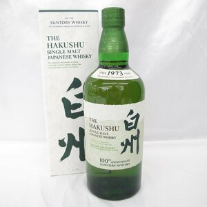 【未開栓】SUNTORY サントリー 白州 NV シングルモルト 100周年記念 蒸溜所ラベル ウイスキー 700ml 43％ 箱付 11532871 0323