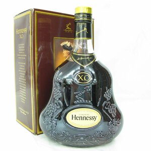 【未開栓】Hennessy ヘネシー XO 金キャップ クリアボトル ブランデー 700ml 40% 箱付 11527087 0323