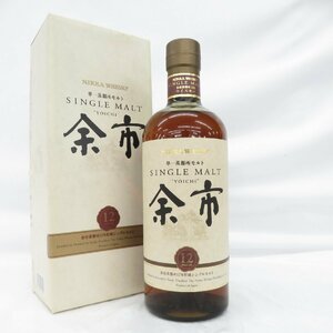 【未開栓】NIKKA ニッカ シングルモルト 余市 12年 単一蒸溜所モルト ウイスキー 700ml 45％ 箱付 11532852 0325