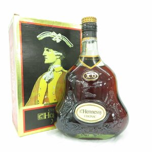 【未開栓】Hennessy ヘネシー XO 金キャップ グリーンボトル ブランデー 700ml 40% 箱付 814105288 0328