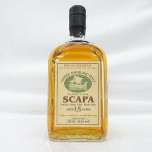 【未開栓】SCAPA スキャパ 15年 シングルカスク カスクNo.1470 ウイスキー 700ml 58.6％ 11535086 0328の画像1