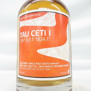 【未開栓】SCOTCH UNIVERSE TAU CETI I スコッチユニバース タウセチ 1 ウイスキー 750ml 53.5% 11517705 0328の画像2