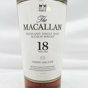 【未開栓】The MACALLAN ザ・マッカラン 18年 2022 シェリーオーク ウイスキー 700ml 43% 11533919 0329の画像2