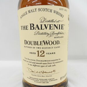 【未開栓】The Balvenie ザ・バルヴェニー ダブルウッド 12年 シングルモルト 海外ラベル ウイスキー 700ml 40% 11536414 0330の画像2