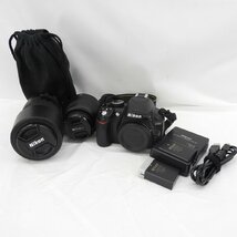 【中古品】Nikon ニコン デジタル一眼レフカメラ D3100 ダブルズームキット(18-55/55-300) 11538831 0331_画像1