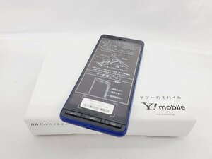 1円～【未使用品】Y!mobile スマートフォン 京セラ かんたんスマホ2+ A201KC ブルー 判定○ ※SIMロック解除済み 11527128 0319