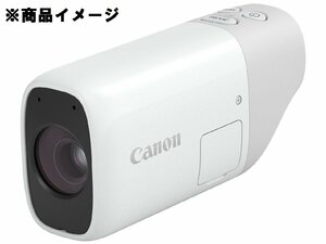 【未使用品】Canon キャノン ビデオカメラ PowerShot ZOOM ホワイト ※箱ダメージ有 962159084 0331