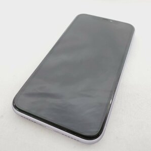 1円～【中古品】au by KDDI スマートフォン Apple iPhone11 64GB MWLX2J/A パープル ○ ※SIMロック解除済 11535905 0331の画像1