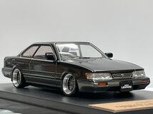 1/43 NISSAN レパード アルティマV30 F31 BBS-LMタイプ 深リムホイール 車高短 旧車_画像1