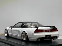 美品 1/43 HONDA NSX-R LA-NA2 BBS-LMRタイプ深リムホイール ローダウン 赤バケットシート変更_画像5