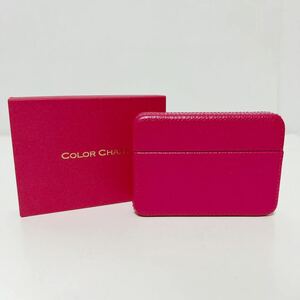 伊東屋 COLOR CHART カラーチャート ボックス型 名刺入れ ピオニーブーケ レザー カードケース 未使用