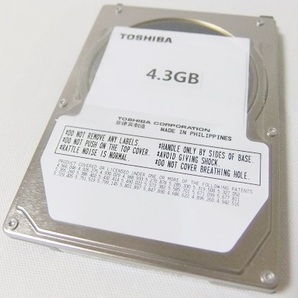 希少【保証付・送料185円～】NEC製 PC-98ノートシリーズ用内蔵2.5インチIDE HDD4.3GB 信頼の東芝製 予備やバックアップに 動作確認済の画像1