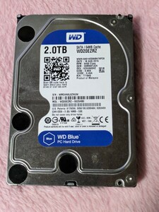 Western Digital Blue WD20EZRZ SATA/64MB Cache 2TB クリスタ青色判定