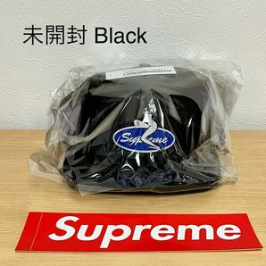 未開封 23fw Supreme Pin Up Mesh Back 5-Panel Black タグ、ステッカー付き Supreme Online 購入 シュプリーム メッシュ キャップの画像1