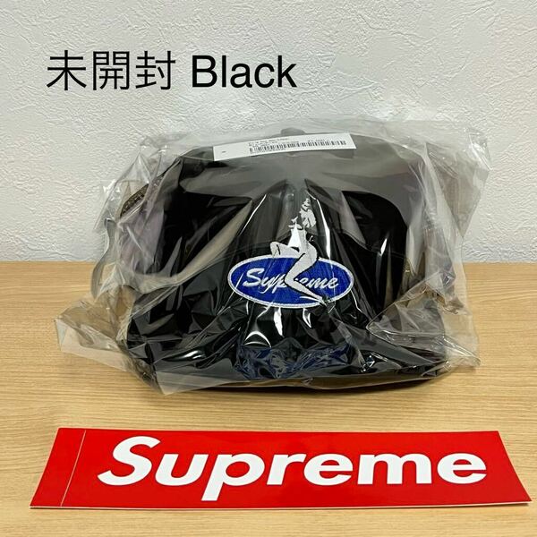 未開封 23fw Supreme Pin Up Mesh Back 5-Panel Black タグ、ステッカー付き Supreme Online 購入 シュプリーム メッシュ キャップ