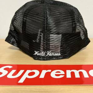 未使用 7-5/8 22ss Supreme Box Logo Mesh Back New Era Black タグ ステッカー付 Supreme Online 購入 シュプリーム キャップ ニュー エラの画像5