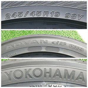 245/45R19 98Y Yokohama ADVAN dB V552 新品 サマータイヤ 4本セット 2023年製 送料無料 ヨコハマ 245/45/19の画像3