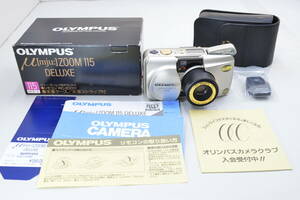 【ecoま】OLYMPUS μ ZOOM 115 DELUXE no.5487835 コンパクトフィルムカメラ