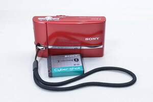 【ecoま】SONY DSC-T50 レッド 美品 CyberShot コンパクトデジタルカメラ