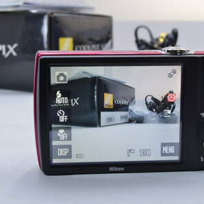 【ecoま】NIKON COOLPIX S230 ROSE RED 美品 コンパクトデジタルカメラの画像4