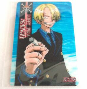 ONEPIECE　グミカード　NO.78　SANJI　海賊王グミ　プラスティックカード　立体カード　ワンピース　サンジ