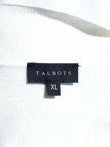 TALBOTS タルボット 綿混 ショール マキシ丈 春物 ロングカーディガン 白 XL_画像3