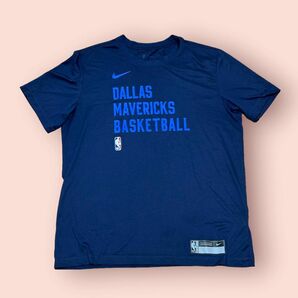 ダラスマーベリックスNIKE NBA24シーズン選手支給品プラクティスTシャツLサイズネイビー