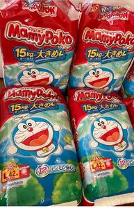 マミーポコパンツ 4個セット おむつ　大きめLサイズ　ユニチャーム　ドラえもん　送料無料　即決　匿名配送