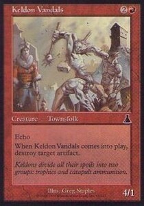 029127-002 UD/UDS ケルドの蛮人/Keldon Vandals 英1枚