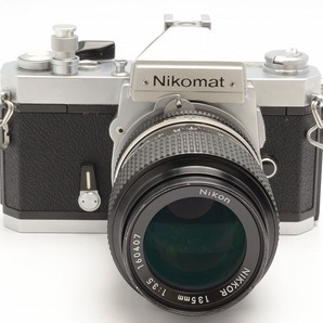 ★良品★ Nikon Nikomat FT2 + NIKKOR 135mm F3.5 body lens ニコン ニコマート ボディ レンズ 完動 ◆593の画像3