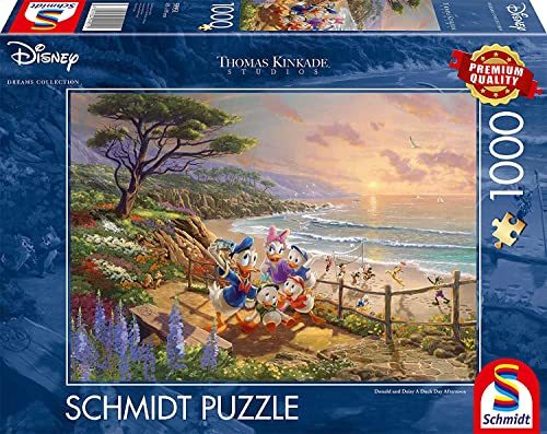 Disney Donald et Daisy sur la plage Puzzle 1000 pièces Thomas Kinkade, jouet, jeu, puzzle, Puzzle