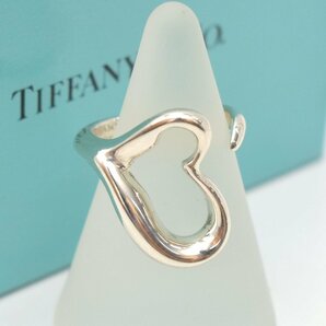 TIFFANY&Co. ティファニー オープンハート リング エルサペレッティ 指輪 925 シルバー 約9号 [H207523]の画像1