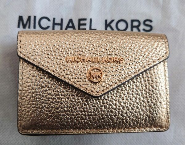 新品　未使用　MICHAEL KORS　マイケルコース　JET SET CHARM トライフォールド ウォレット レザー 財布