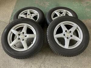 ☆ダンロップ　アルミホイール　16×6.5J　PCD114.3 5穴 　トランパス　205/65R16 　4本　7分山☆　