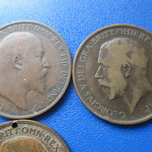 UK★イギリス★銅貨６枚★半d、１d★1899～1919年★George II～George V★25～31mmの画像5