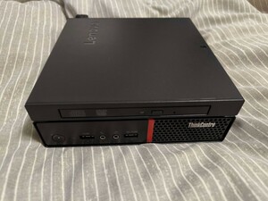 コンパクトPC Lenovo ThinkCentre M715q/AMD A12-9800E/メモリ8GB/SSD128GB/DVDドライブ/ACアダプタ付き