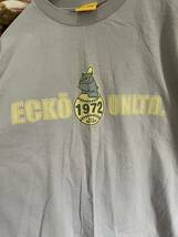 レア　90s 韓国製　ECKO UNLTD カレッジTシャツ　グレージュ　エコーアンリミテッド　野球　キャラクター　TEE_画像4