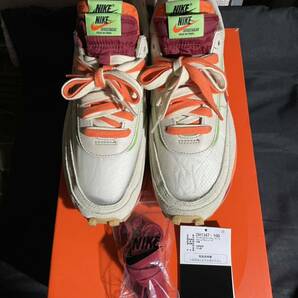 美品 NIKE sacai clot コラボ LD WAFFLE ベージュ beige オレンジ orange LDワッフル ナイキ サカイ クロット トリプルネーム DH1347-100の画像2