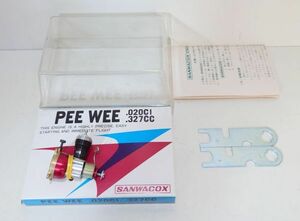 【未使用】 COX　PEE WEE 020CI 327CC　エンジン　飛行機 ラジコン　SANWACOX　G240208858-21