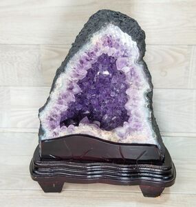 【希少】 アメジスト 原石　アメジストドーム 約6.9kg　紫水晶 パワーストーン 天然石 鑑賞石 観賞石 鉱物　G240322957