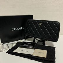 新品　未使用品　CHANEL シャネル マトラッセ ラムスキン ココマーク ラウンドファスナー 長財布 15番代　ギャランディカード付き_画像1