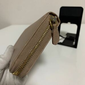 美品 PRADA プラダ サフィアーノ ラウンドファスナー 長財布 金ロゴ ピンク系 の画像2