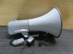 B☆High　Power Megaphone　with whistle　メガホン　スーパーメガホン ※アダプタは異なります※ ◎動作品