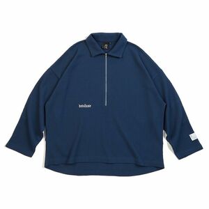 新品未使用 Deviluse デビルユース　Thermal ポロエリ ハーフZip　NAVY XL