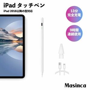 タッチペン ipad 超高感度 アップルペンシル 極細 ipad専用 スタイラスペン 自動接続/傾き感知/パームリジェクション機能